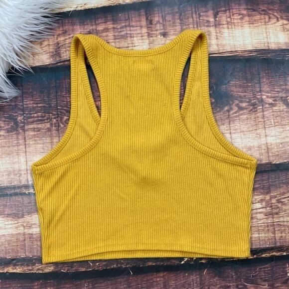 $5 SALE! Colsie Yellow Crop Top Tank Shirt - Picture 5 of 6